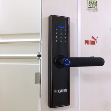 Khóa vân tay Kaimi S12 - Viền đồng