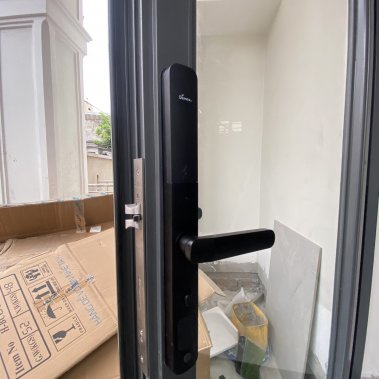 Khóa thông minh cửa nhôm sắt chống nước DEMAX EL-C103 SB