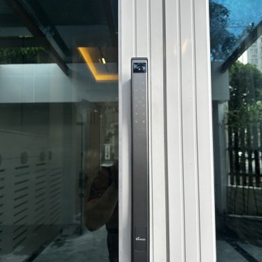 Khóa thông minh nhận diện khuôn mặt Face ID cho cửa nhôm sắt DEMAX EL902 GS APP WIFI - chống nước