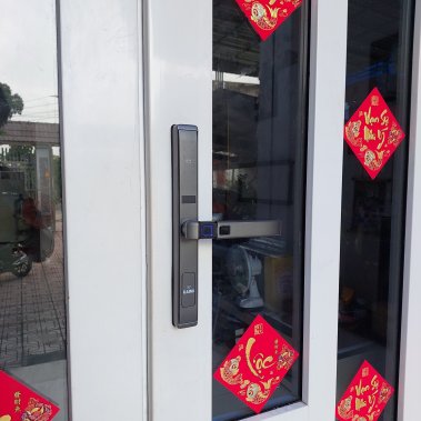 Khóa vân tay cửa nhôm Kaimi CN108 - Màu bạc