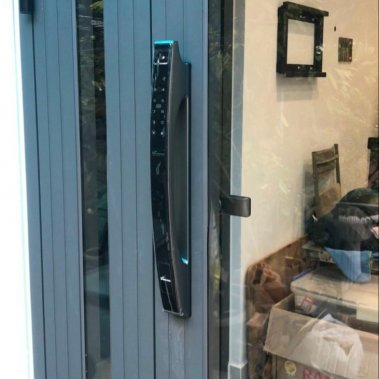 Khóa thông minh nhận diện khuôn mặt Face ID cho cửa nhôm sắt DEMAX EL902 AG APP WIFI - chống nước