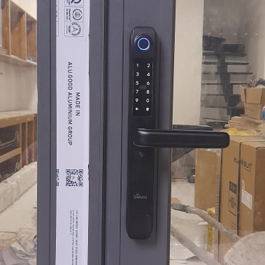 Khóa thông minh cửa nhôm sắt chống nước DEMAX EL101 BL APP WIFI