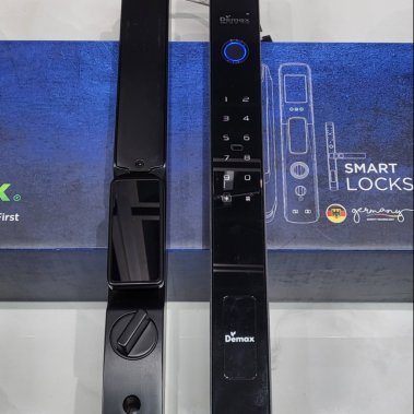 Khóa thông minh nhận diện khuôn mặt Face ID cho cửa nhôm sắt DEMAX EL908 AG CNC - chống nước