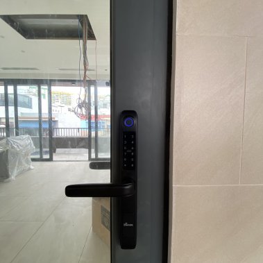 Khóa thông minh cửa nhôm sắt chống nước DEMAX EL101 BL APP WIFI