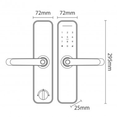 Khóa điện tử Kassler KL- 668 Red/ Green Bronze App TTLock Wifi