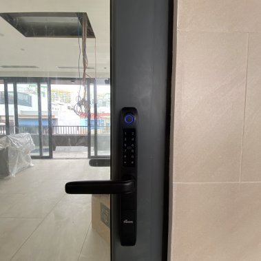 Khóa thông minh cửa nhôm sắt chống nước DEMAX EL101 BL APP WIFI