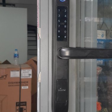 Khóa thông minh cửa nhôm sắt chống nước DEMAX EL101 BL