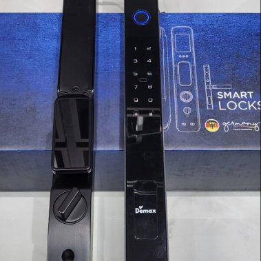 Khóa thông minh nhận diện khuôn mặt Face ID cho cửa nhôm sắt DEMAX EL908 AG CNC - chống nước