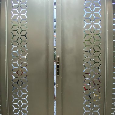 Khóa thông minh cửa nhôm sắt chống nước - tay nắm DEMAX EL506 SD