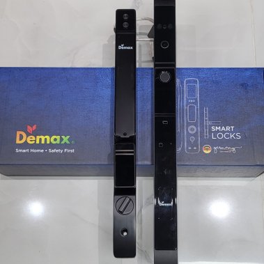 Khóa thông minh nhận diện khuôn mặt Face ID cho cửa nhôm sắt DEMAX EL908 AG CNC - chống nước
