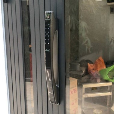 Khóa thông minh nhận diện khuôn mặt Face ID cho cửa nhôm sắt DEMAX EL902 AG APP WIFI - chống nước