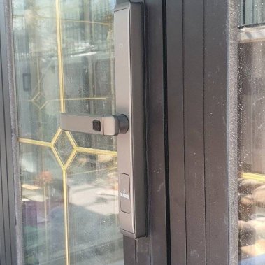 Khóa vân tay cửa nhôm Kaimi CN108 - Màu bạc