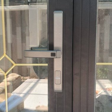 Khóa vân tay cửa nhôm Kaimi CN108 - Màu bạc