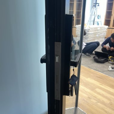 Khóa thông minh cửa nhôm sắt chống nước DEMAX EL-C103 SB