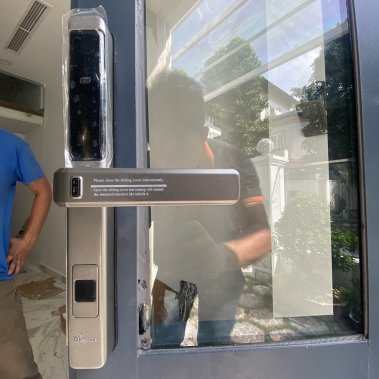 Khóa thông minh cửa nhôm sắt chống nước DEMAX SL501 AG