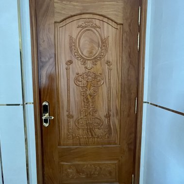 Khóa thông minh đại sảnh - biệt thự Demax SL280 24K BRASS