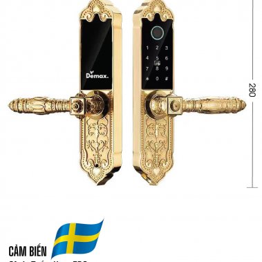 Khóa thông minh đại sảnh - biệt thự Demax SL280 Gold App