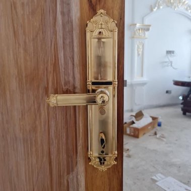 Khóa thông minh đại sảnh - biệt thự Demax SL822 GOLD APP