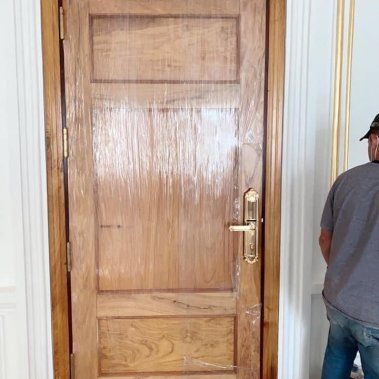 Khóa thông minh đại sảnh - biệt thự Demax SL822 GOLD APP