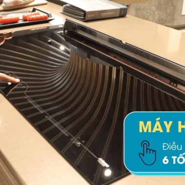 Bếp 4 từ kết hợp máy hút khói khử mùi Malloca HIH-904 SLIM