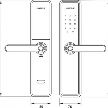 Khóa điện tử DL7600 Hafele 912.20.231