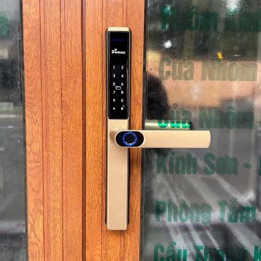 Khóa Thông Minh Cửa Nhôm Demax EL599 LUX CG - Mở Vân Tay, Chống Nước