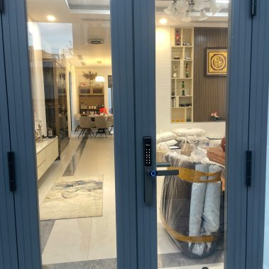 Khóa Thông Minh Cửa Nhôm Demax EL699 LUX AG - Mở Vân Tay, WiFi, Chống Nước