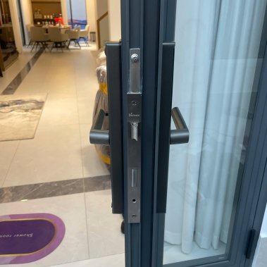 Khóa Thông Minh Cửa Nhôm Demax EL599 LUX AG - Mở Vân Tay, Chống Nước