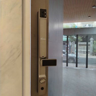 Khóa Thông Minh Cửa Nhôm Demax EL998 GS CNC – Nhận Diện Khuôn Mặt, Vân Tay, Camera, Chống Nước