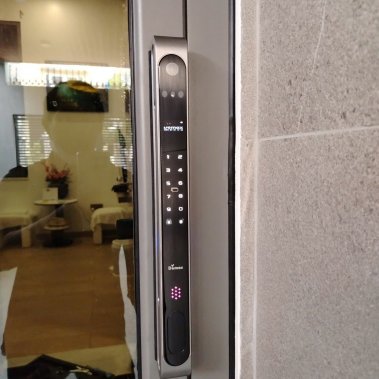 Khóa Thông Minh Cửa Nhôm Demax EL998 GS CNC – Nhận Diện Khuôn Mặt, Vân Tay, Camera, Chống Nước