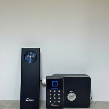 Khóa điện tử thông minh cửa cổng Face ID chống nước Demax EL-G908 GB CNC
