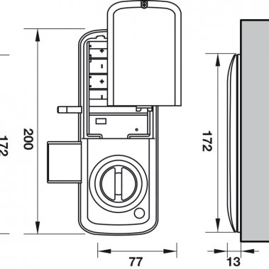 Khóa điện tử ER5100 Hafele 912.20.200
