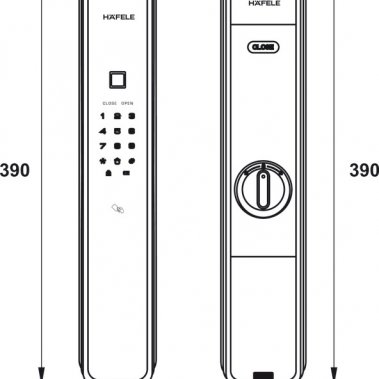 Khóa điện tử PP9000 Hafele 912.05.691