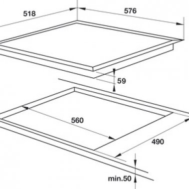 Bếp từ 4 vùng nấu HC-I604D Hafele 535.02.040