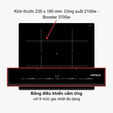 Bếp từ 4 vùng nấu HC-IF60D Hafele 536.01.911