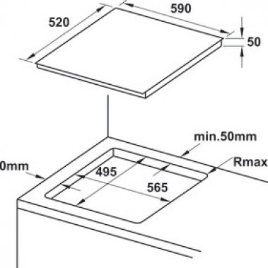 Bếp từ 4 vùng nấu HC-IF60D Hafele 536.01.911