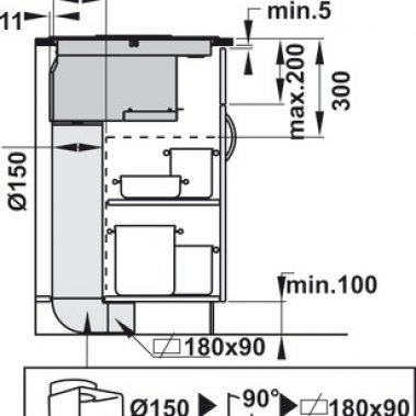Bếp từ kết hợp hút mùi Hafele HC-IHH77D 536.61.655