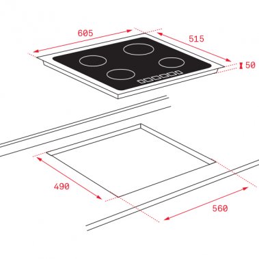 Bếp 3 từ Teka IZC 63320 BK MSS - 112510012