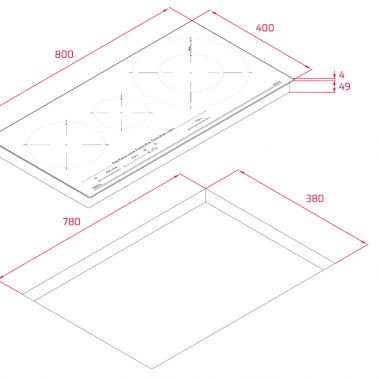 Bếp 3 từ Teka IZC 83620 MST BK - 112500039