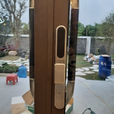 Khóa vân tay cửa nhôm Kaimi CN104 - Tay nắm - App TTLock Bluetooth