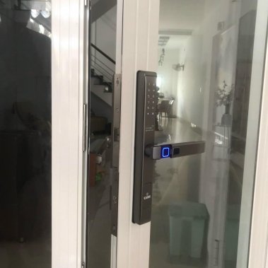 Khóa vân tay cửa nhôm Kaimi CN108 - Màu bạc