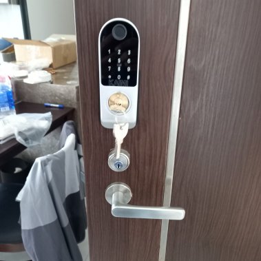 Khoá cổng Kaimi CS101 - vân tay 1 mặt