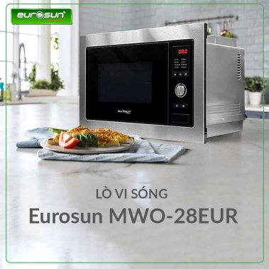 LÒ VI SÓNG KẾT HỢP NƯỚNG 2IN1 EUROSUN MWO-28EUR