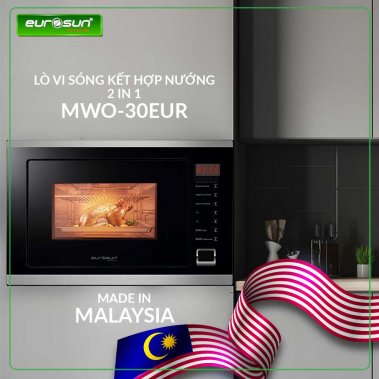 LÒ VI SÓNG KẾT HỢP NƯỚNG 2IN1 EUROSUN MWO-30EUR