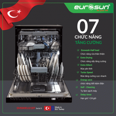 MÁY RỬA BÁT EUROSUN SMS80EU21BT SERIAL 8