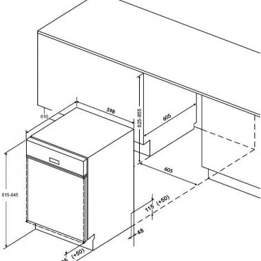 MÁY RỬA CHÉN BÁT EUROSUN SMS81EU19EB (INOX BLACK) SERIAL 7+