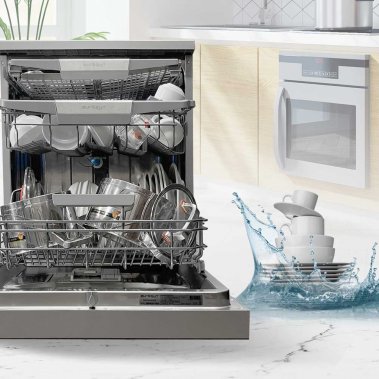 MÁY RỬA CHÉN BÁT EUROSUN SMS81EU19ES (INOX SILVER) SERIAL 7+