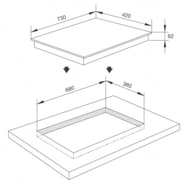 Bếp điện từ kết hợp 1 từ 1 hồng ngoại Malloca MH-732 IRN