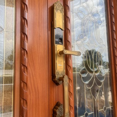 Khóa thông minh đại sảnh - biệt thự Demax SL819 GB - APP WIFI