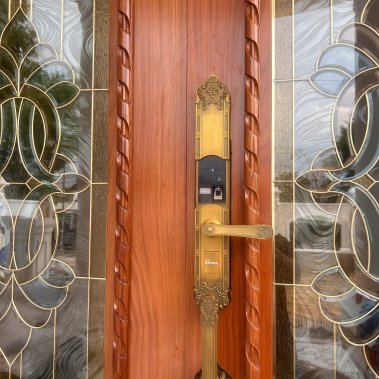 Khóa thông minh đại sảnh - biệt thự Demax SL819 GB - APP WIFI